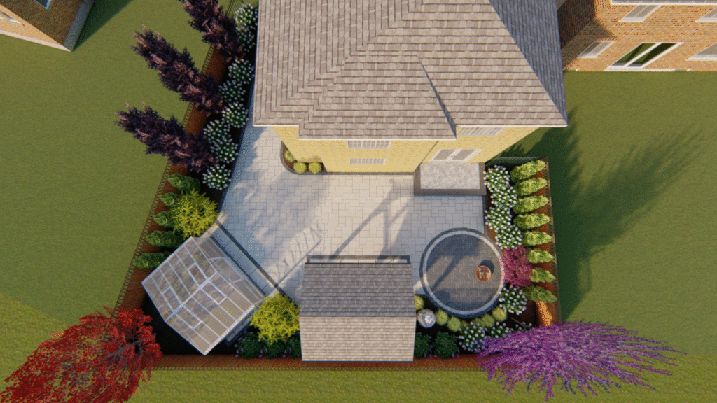 Mississugaa landscape project with Oakly Landscaping