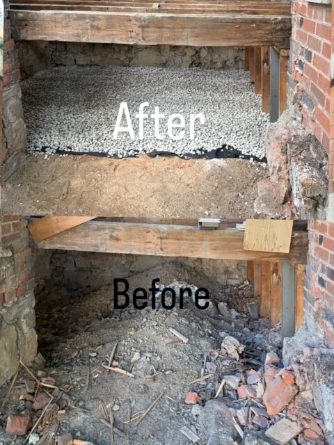 We cleared out years of garbage buried underneath the porch before building. Just because clients won’t see it doesn’t mean we don’t need to do it. What’s “hidden” is a company’s backbone.

#hamilton #landscapedesign