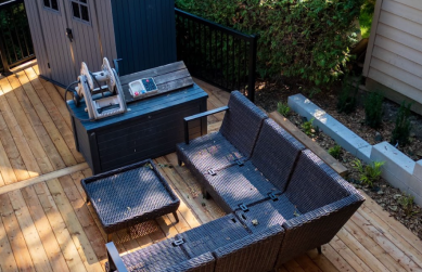 oakville landscape design patio and planting